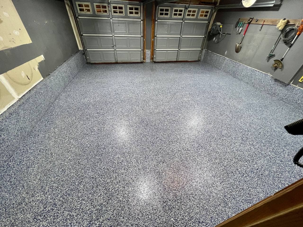 Garage metallic epoxy